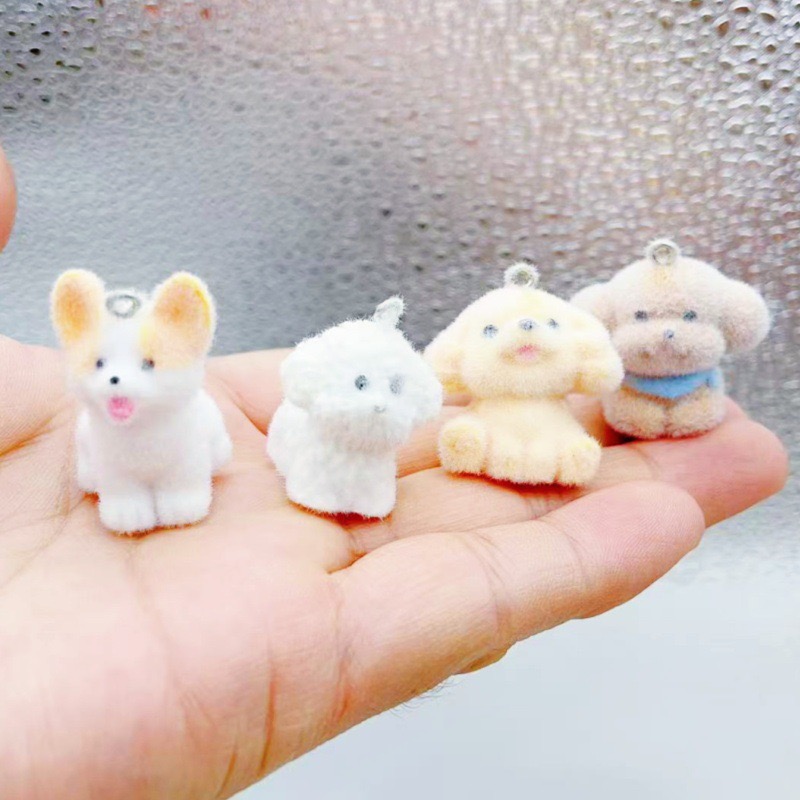 10pcs Flocked Dog Cartoon 3D A - Resin review and price