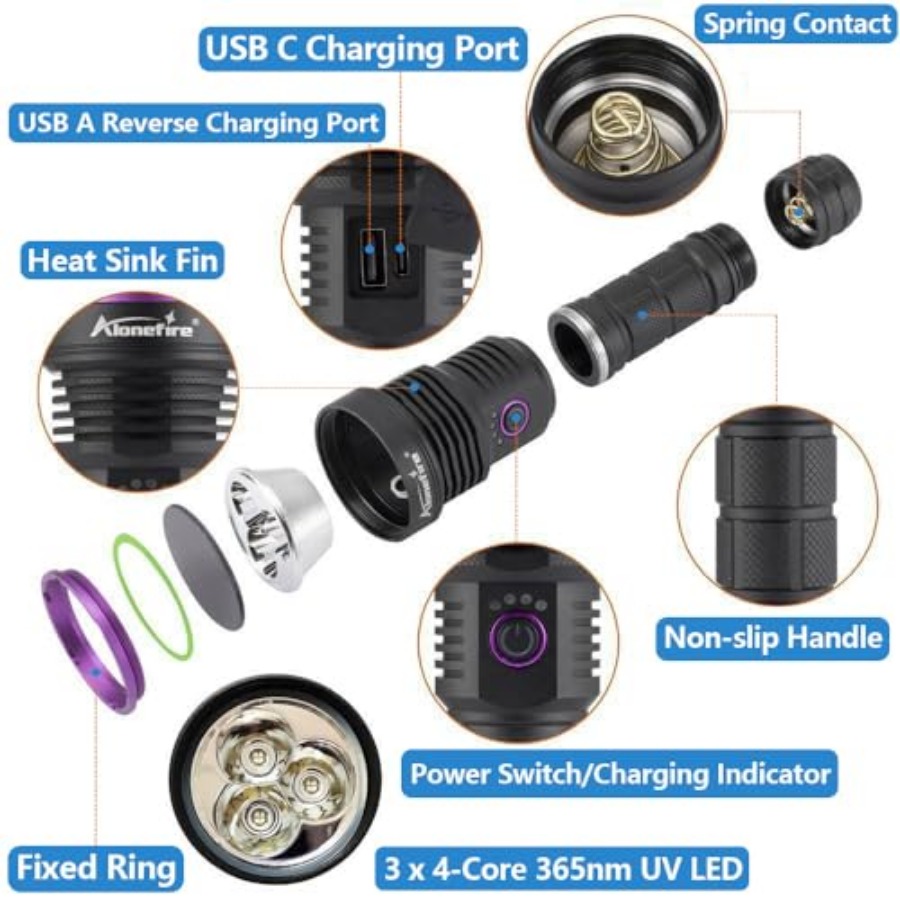 SV43 36W 365nm UV Flashlight U - Uv Resin review and price